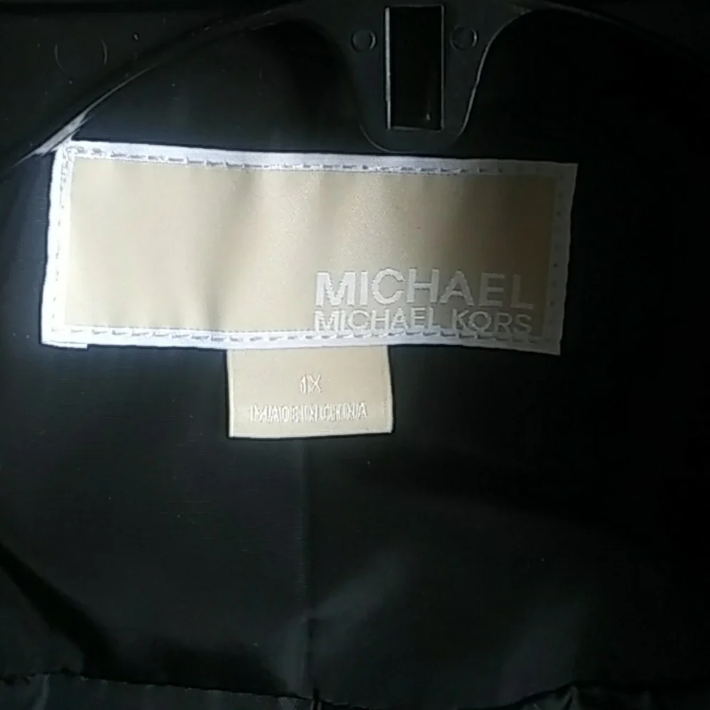 NWT Michael Kors plus size jacket. 1x black
